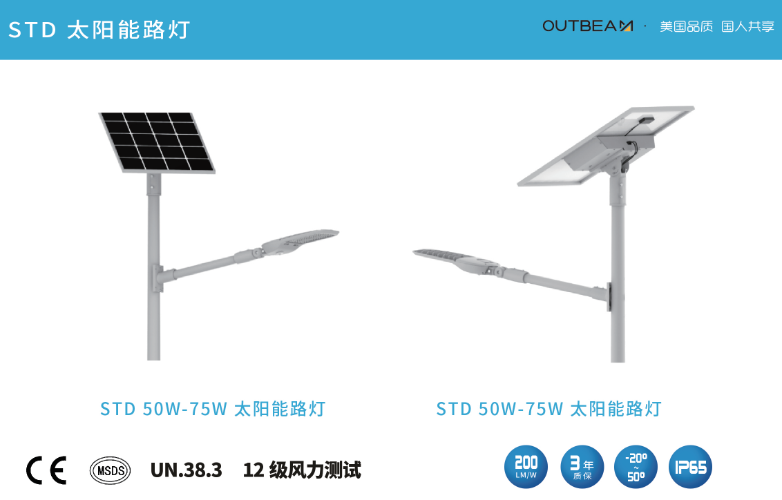 新利体育游戏平台(中国)有限公司官网STD系列太阳能路灯